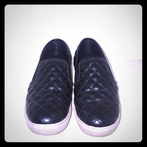Madden Girl quilted slip on loafers